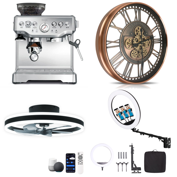 Source photograph for Pallet – Home & Garden – Ceiling Fans, Rugs, Bread Makers, Wall Clocks