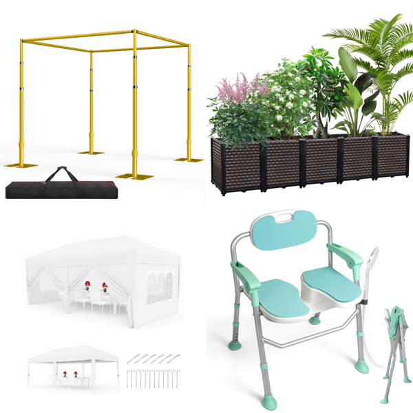 Source photograph for Pallet – Bathroom Equipment – Shower Chairs, Commode Chairs, Garden Gazebos, Raised Garden Beds