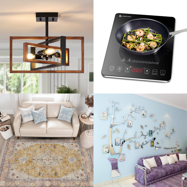 Source photograph for Pallet – Home Furnishings – Rugs, Ceiling Lights, Induction Cookers, Glasses, Shoes