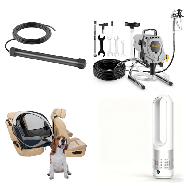 Source photograph for Pallet – Home Equipment – Gate Sensors, Travel Crates, Paint Sprayers, Cooling Fans