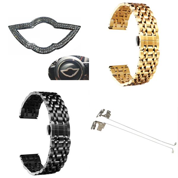 Source photograph for Pallet – Watch Accessories – Stainless Steel Bands, FKM Sport Straps, Laptop Hinges, Steering Wheel Decoration