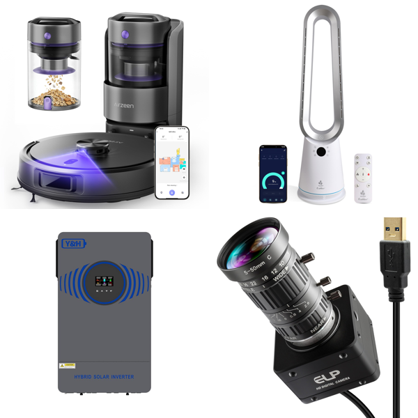 Source photograph for Pallet – Electronics & Appliances – Robot Vacuums, Smart TVs, Inverter, Fan, Camera