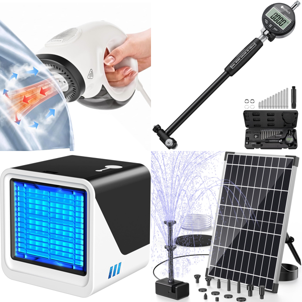 Source photograph for Pallet – Mixed Electrical & Home Goods – Air Coolers, Garment Steamers, Coffee Makers, Aquarium Lights