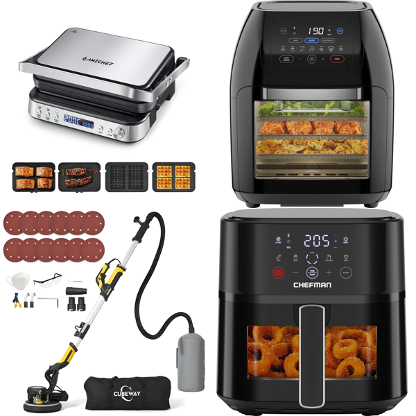 Source photograph for Pallet – Kitchen Appliances – Electric Grills, Air Fryers, Pizza Ovens, Electronic Keyboard, Garden Carts