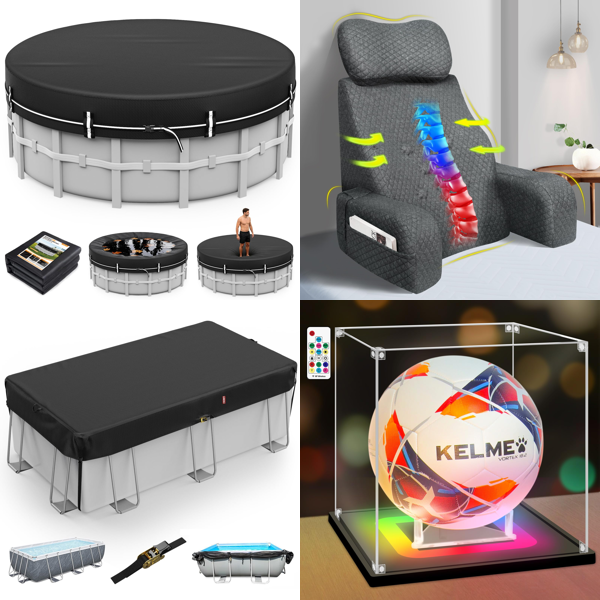 Source photograph for Pallet – Home & Specialist Goods – Pool Covers, Reading Pillows, Display Cases, Silicone Kits, 3D Filament