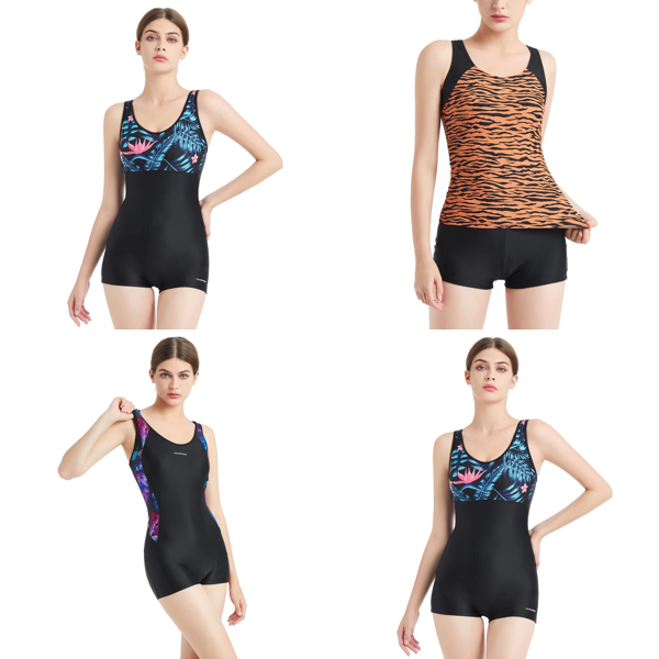 Source photograph for Pallet – Swimwear – Women's Sport One-Piece Swimsuits, Tankinis, Swim Shorts