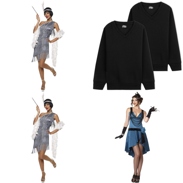 Source photograph for Pallet – Apparel & Costumes – Fringed Dresses, Kids' Sweatshirts, Police Costumes, Pyjamas