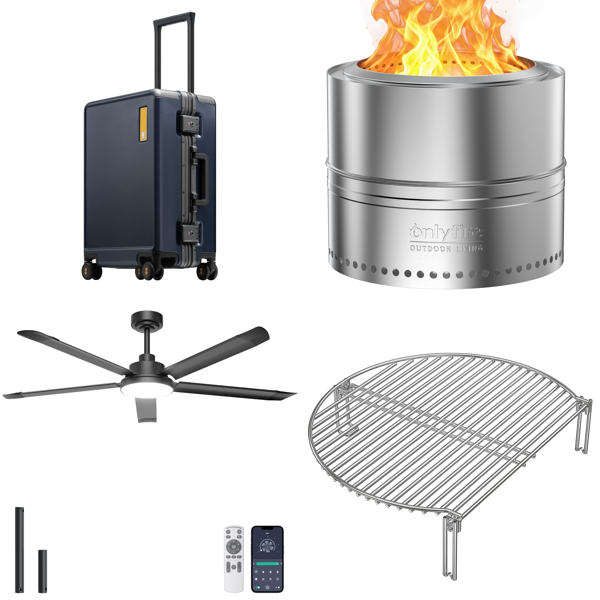 Source photograph for Pallet – Home, Garden, Leisure – Suitcases, Ceiling Fans, Fire Pits, Toilet Seats, Grass Trimmers