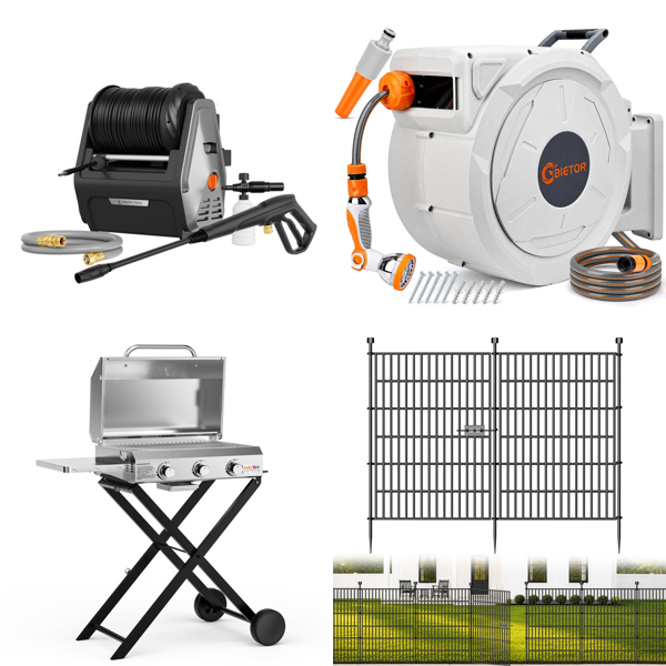 Source photograph for Pallet – Garden Equipment & Pet Supplies – Pressure Washers, Hoses, Fences, Cat Trees, Camping Chairs