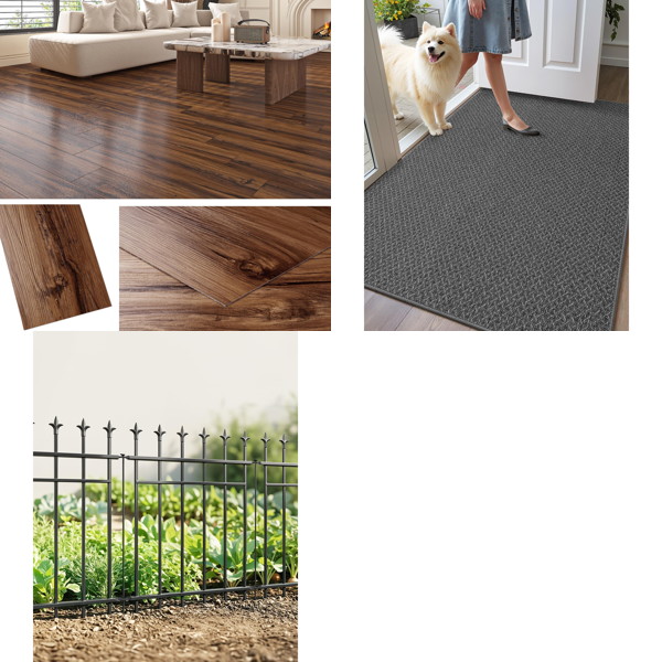 Source photograph for Pallet – Home & Garden Products – Self-Adhesive Floor Tiles, Garden Fence, Entrance Mat
