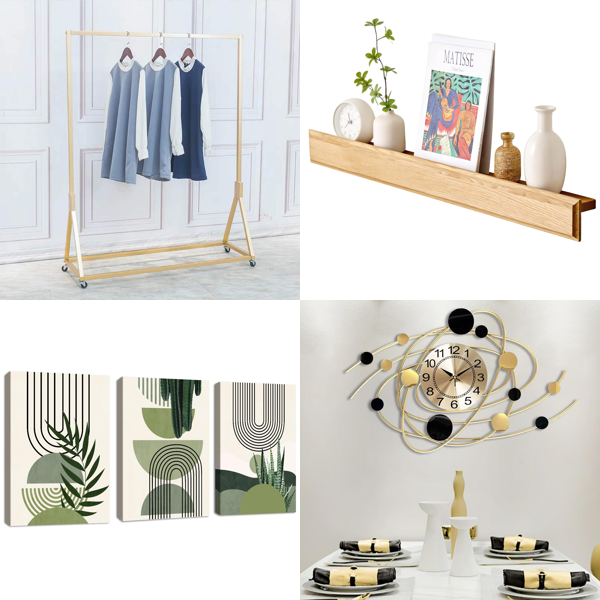 Source photograph for Pallet – Home Decor – Garment Racks, Wall Art, Wooden Shelves, Wall Clocks