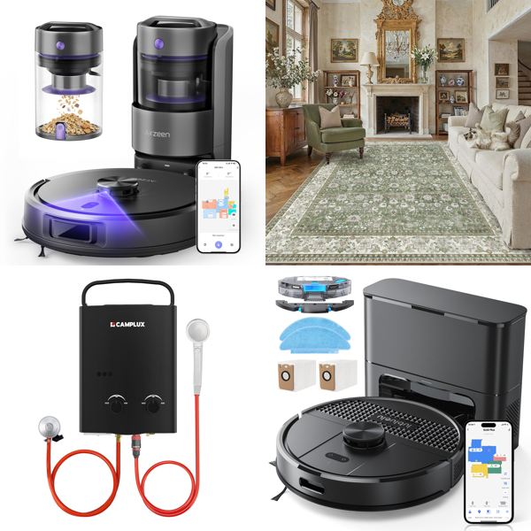Source photograph for Pallet – Home & Garden Equipment – Robot Vacuums, Rugs, Chandeliers, Garden Edging, Chairs