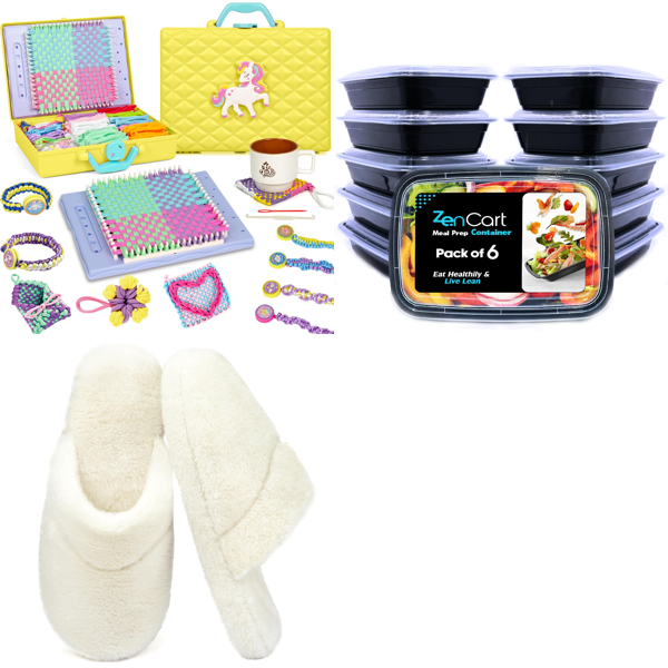 Source photograph for Pallet – Home Essentials – Bracelet Kit, House Slippers, Food Storage Containers