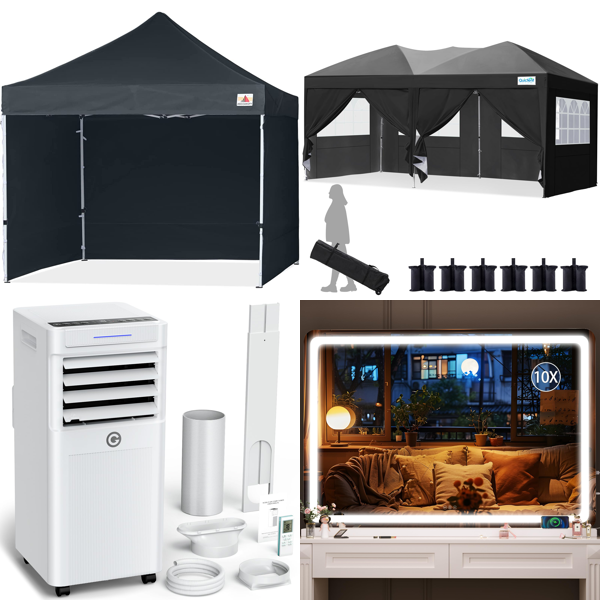 Source photograph for Pallet – Garden, Climate Equipment – Gazebos, Air Conditioner, Vanity Mirror, Towel Radiator, Hammock