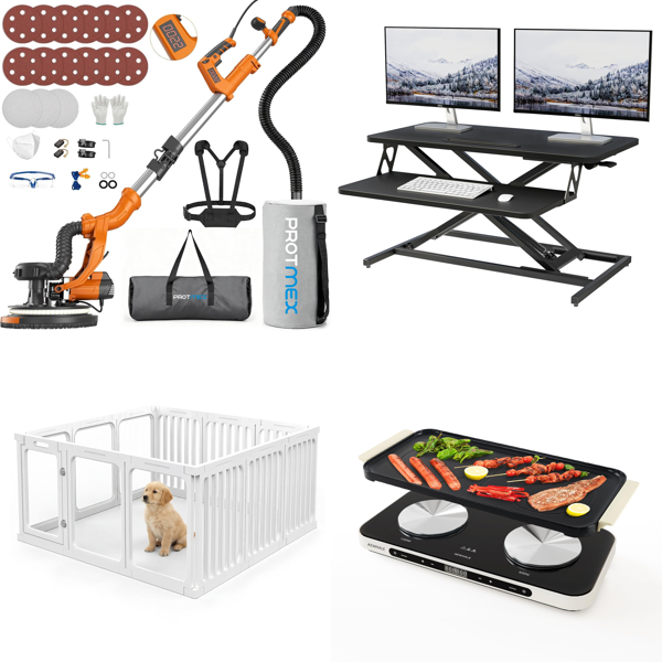 Source photograph for Pallet – Home & Office – Wall Sander, Desk Converter, Hotplate, Swing Set, Vanity Mirror, Tower Fan