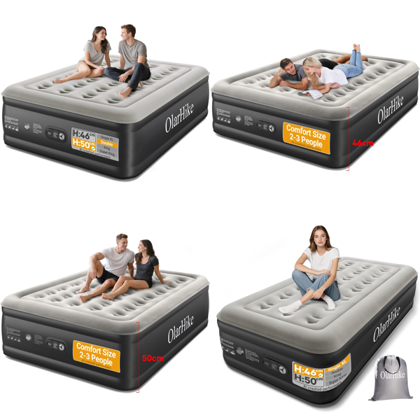 Source photograph for Pallet – Inflatable Mattresses – Double, King Size, Single, Built-In Pumps, Raised Models