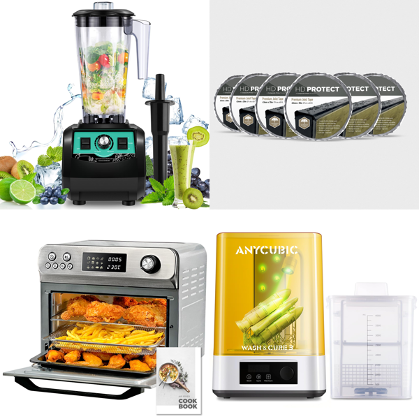 Source photograph for Pallet – Mixed Home Goods – Blender, Air Fryer Oven, Rugs, Dinnerware Set, Coffee Machine