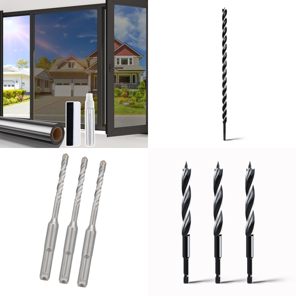 Source photograph for Pallet – Home Supplies & Tools – Window Film, Drill Bits, Door Mats, Garden Decoration