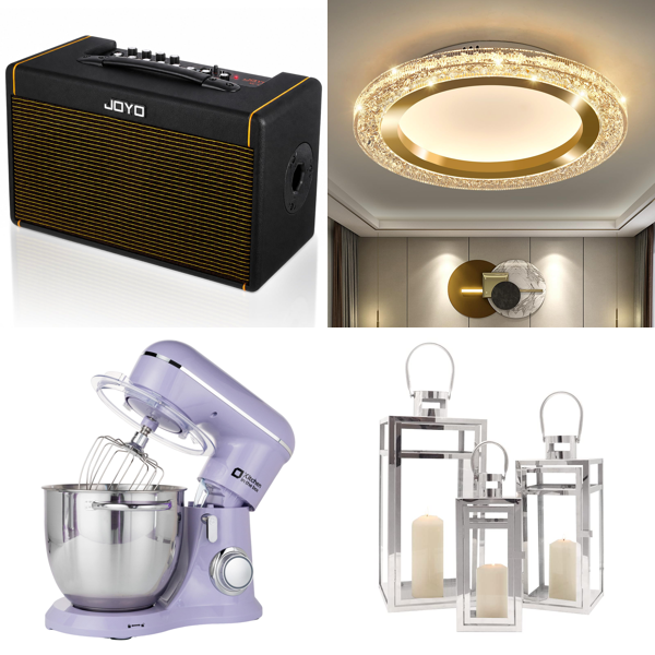 Source photograph for Pallet – Home, Audio & Construction Equipment – Guitar Amp, Stand Mixers, Water Distillers