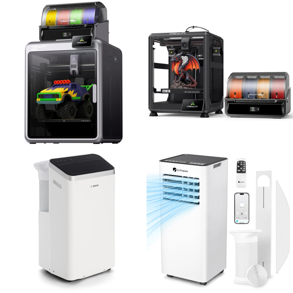 Source photograph for Pallet – Electronics & Equipment – 3D Printers, Portable Air Conditioners, Scroll Saw