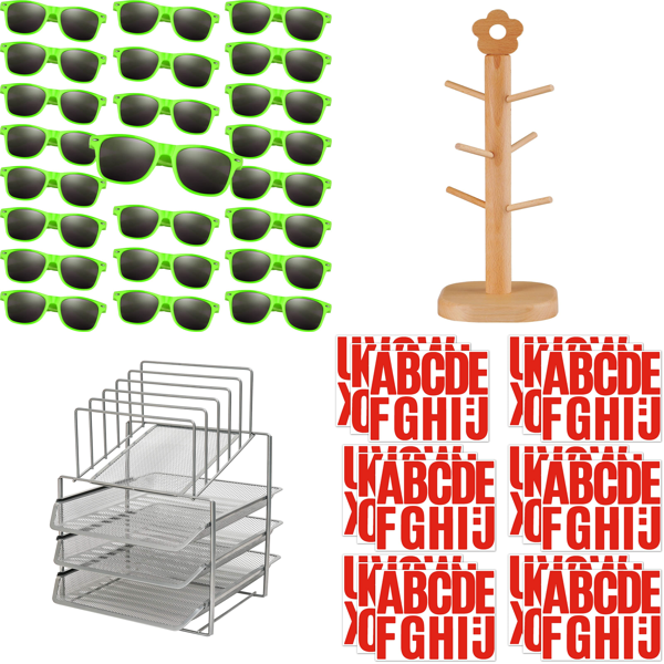Source photograph for Pallet – Mixed Goods – Party Sunglasses, Desk Organizers, Mug Holders, Kids' Costumes