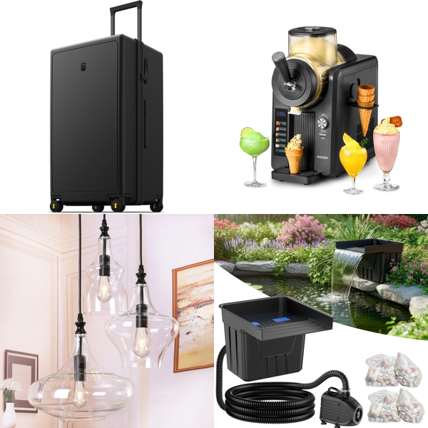 Source photograph for Pallet – Home Appliances – Suitcases, Air Conditioners, Stand Mixers, Ice Cream Makers, Mirrors, Garden Sprayers