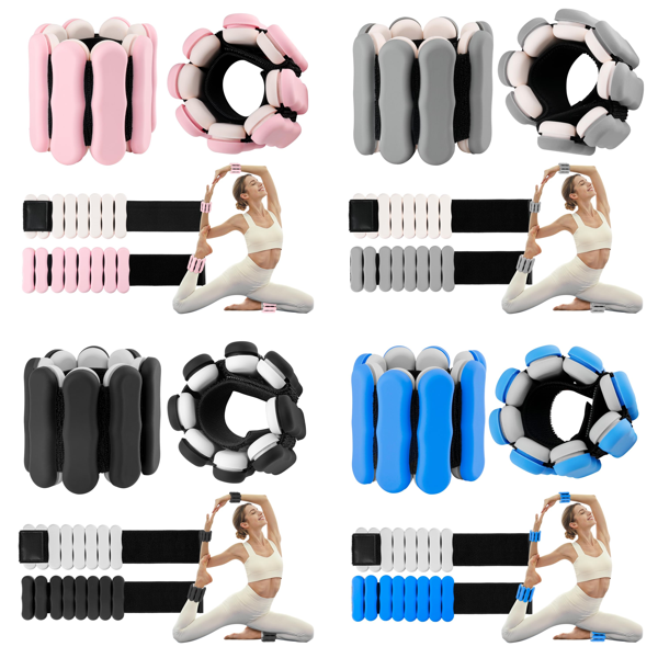Source photograph for Pallet – Fitness Weights – Adjustable Wrist And Ankle Weights, Sets Of 2, 0.5–0.75 kg