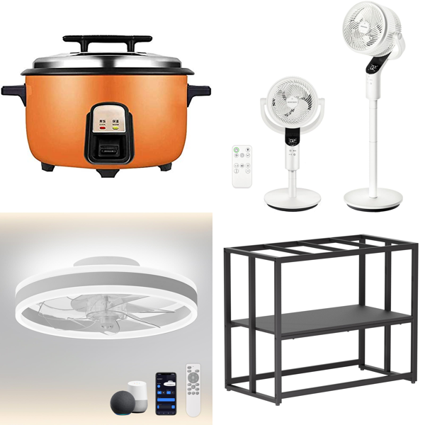Source photograph for Pallet – Home Appliances – Rice Cookers, Ceiling Fans, Standing Fans, Photography Lighting