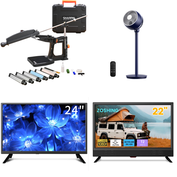 Source photograph for Pallet – Electronics & Lighting – Televisions, Fans, LED Lights, Solar Panel