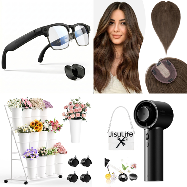 Source photograph for Pallet – Mixed Household Goods – Smart Glasses, Kitchen Mixers, Baby Food Makers, Neon LED Lights