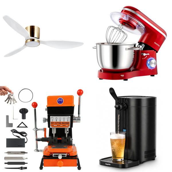 Source photograph for Pallet – Home Equipment – Fans, Air Purifiers, Kitchen Mixers, Safes, Lighting