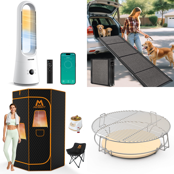 Source photograph for Pallet – Home Appliances & Equipment – Fan Heater, Home Sauna, Dog Ramp, Espresso Machine, Barbecue Trays
