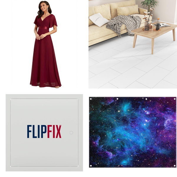 Source photograph for Pallet – Mixed Home & Garden Supplies – Covers, Garden Hoses, Floor Tiles, Dress, IV Stand