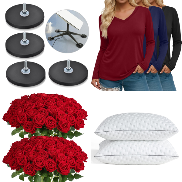 Source photograph for Pallet – Mixed Goods – Starlink Mounts, Women's Apparel, Pillows, Dog Backpacks, Artificial Flowers