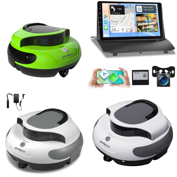Source photograph for Pallet – Pool Robots – Cordless Pool Vacuums, Dual Motors, Waterproof Housings
