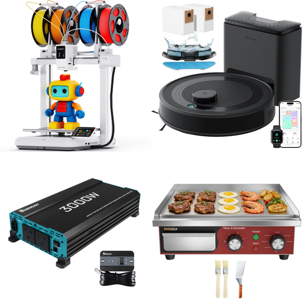 Source photograph for Pallet – Toilet Seats & Home Appliances – Toilet Seats, 3D Printer, Robot Vacuum, Electric Griddle