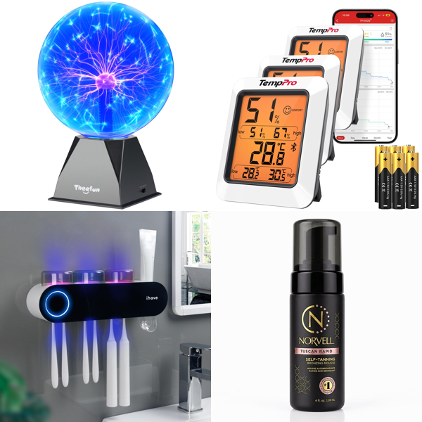 Source photograph for Pallet – Home & Household – Plasma Lamp, Toothbrush Holders, Thermometers, Blankets, Sofa Covers