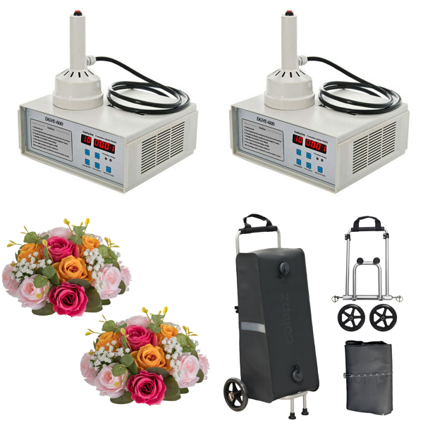 Source photograph for Pallet – Mixed Goods – Sealing Machines, Flower Arrangements, Water Carriers, Safes, Sanders, Pressure Washers