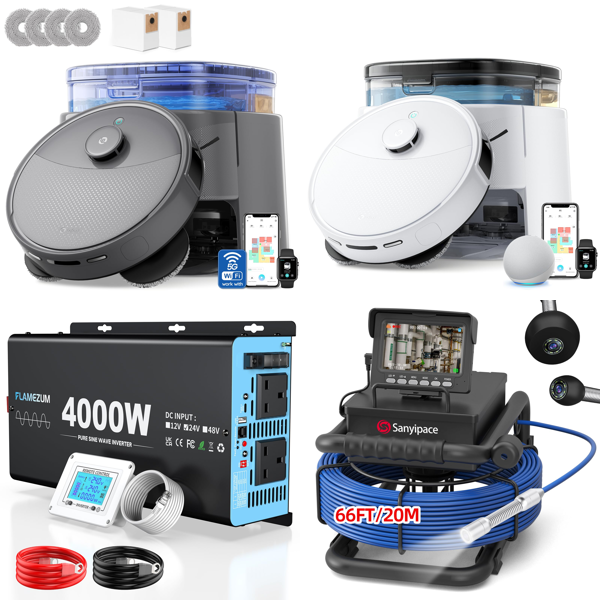 Source photograph for Pallet – Electronics, Home, Garden – Robot Vacuums, Inverter, Pipe Camera, Tarpaulin