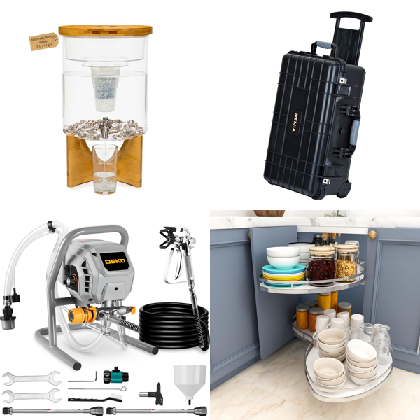Source photograph for Pallet – Home Equipment – Water Filters, Paint Sprayers, Drywall Sanders, Ice Makers