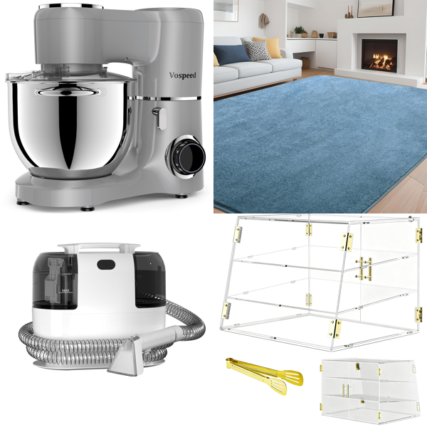 Source photograph for Pallet – Home & Garden – Kitchen Mixers, Vacuum Cleaners, Rugs, Plant Pots, Trolleys