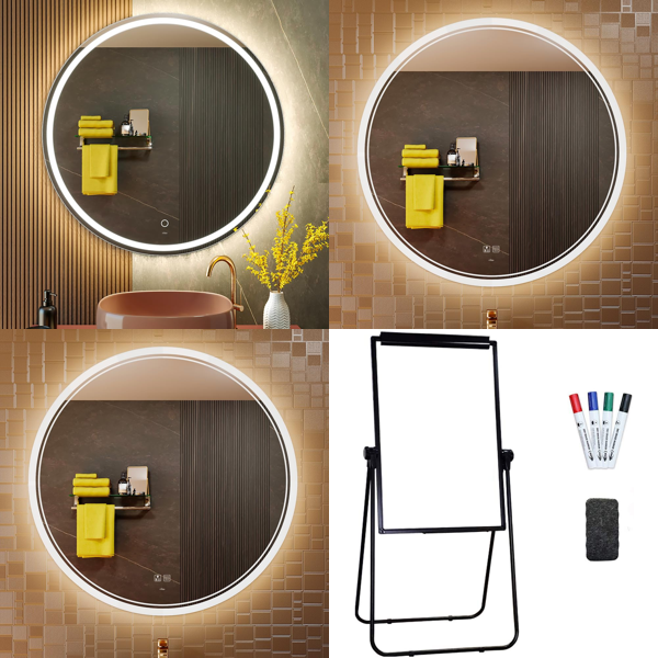 Source photograph for Pallet – Mirrors & Presentation Equipment – LED Bathroom Mirrors, Magnetic Whiteboard, Flipchart Stand
