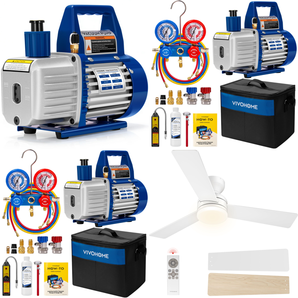 Source photograph for Pallet – HVAC Equipment – Vacuum Pumps, Fans, Chain Hoists, Bird Baths