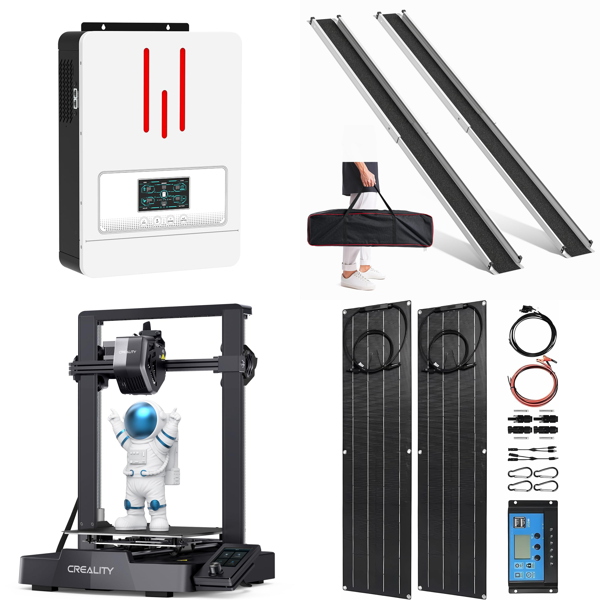 Source photograph for Pallet – Mixed Equipment – Solar Inverters, 3D Printers, Solar Panels, Wheelchair Ramps, Dough Mixers