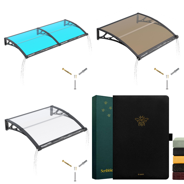 Source photograph for Pallet – Door Canopies – Polycarbonate Awnings, Drainage, UV Protection, Snow Protection, A5 Planner