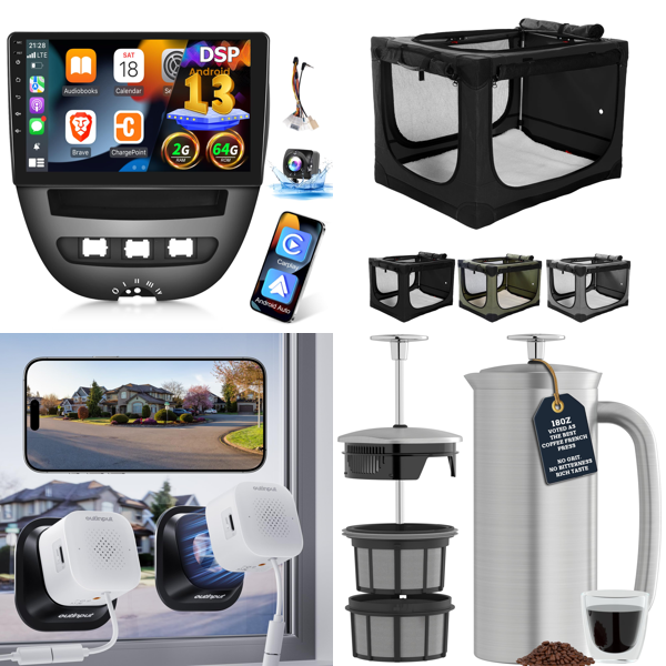Source photograph for Pallet – Electronics & Home – Car Radios, Hearing Amplifiers, Cameras, Air Conditioners, Network Equipment