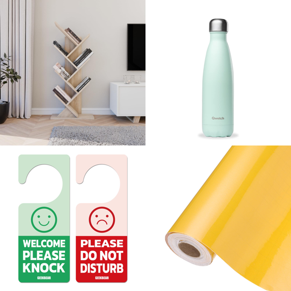 Source photograph for Pallet – Homeware – Self-Adhesive Contact Paper, Bottles, Ceramic Cups, Bookcase