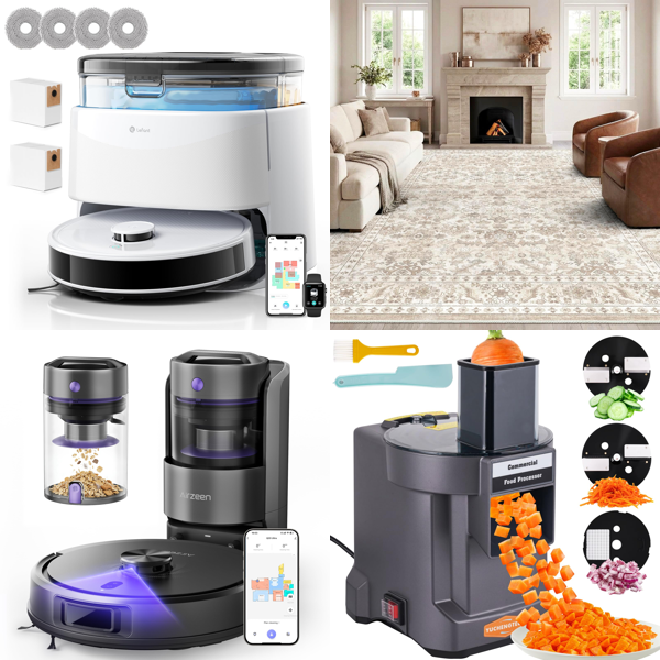 Source photograph for Pallet – Home Appliances – Robot Vacuum Cleaners, Kitchen Appliances, EV Charging Cables, Safes