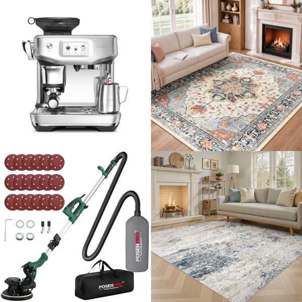 Source photograph for Pallet – Mixed Home & Technology Goods – Coffee Machine, 3D Printer, DVD Player, Wall Sander