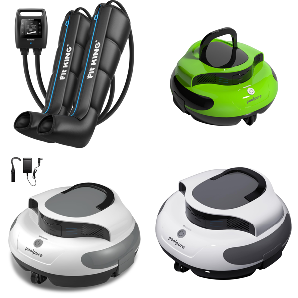 Source photograph for Pallet – Pool Equipment – Robotic Pool Cleaners, Pool Vacuums, Compression Massagers